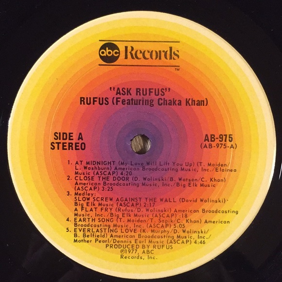 Rufus & Chaka Khan - “Ask Rufus” Vinyl LP - Picture 4 of 5